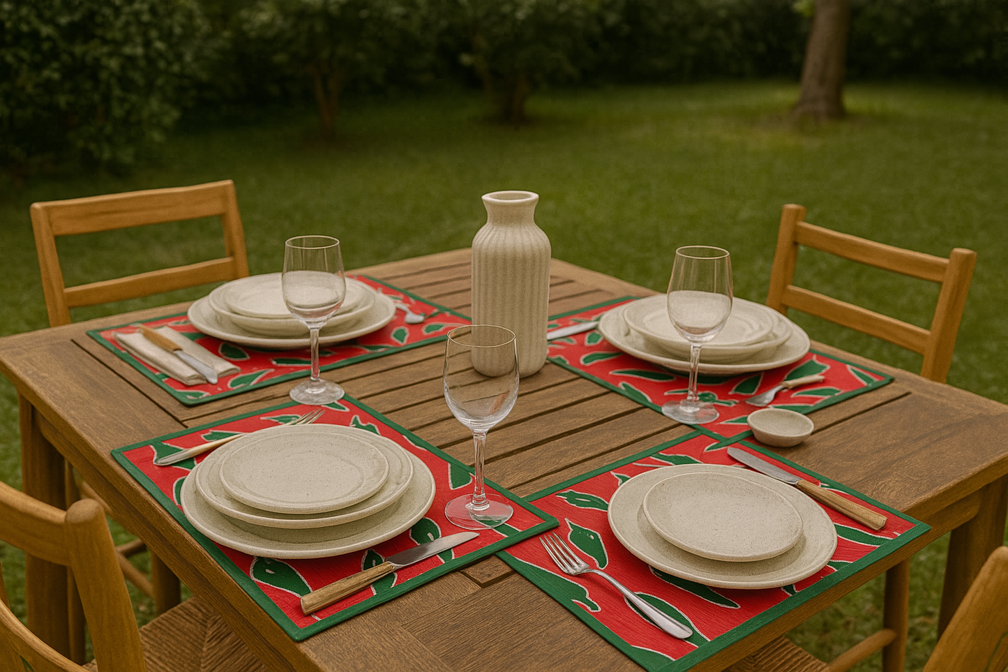 Juego de 4 Manteles Individuales Reversibles 🍽️