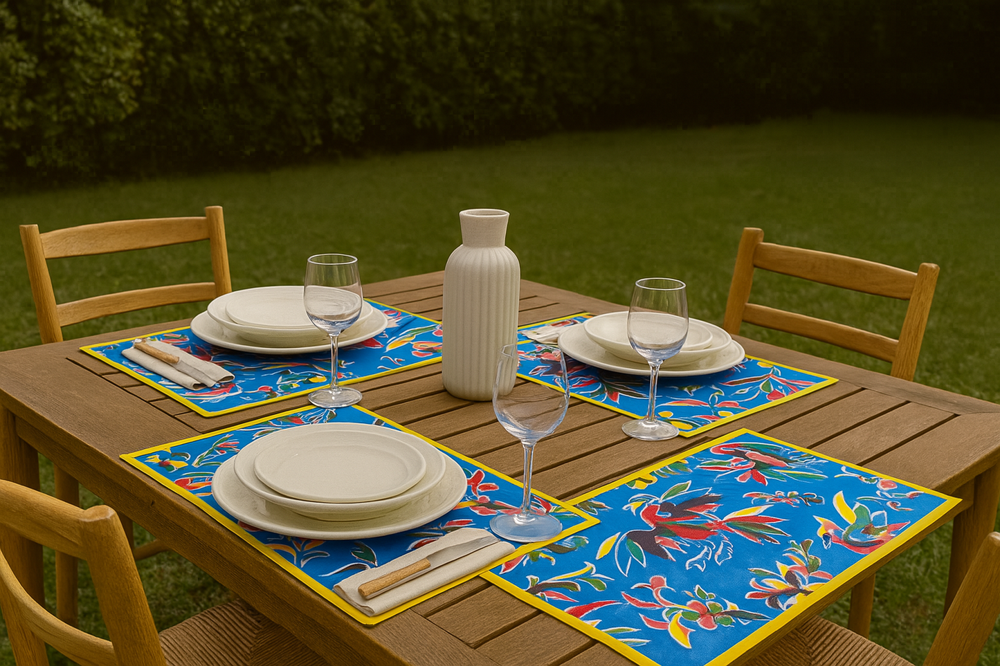 Juego de 4 Manteles Individuales Reversibles 🍽️
