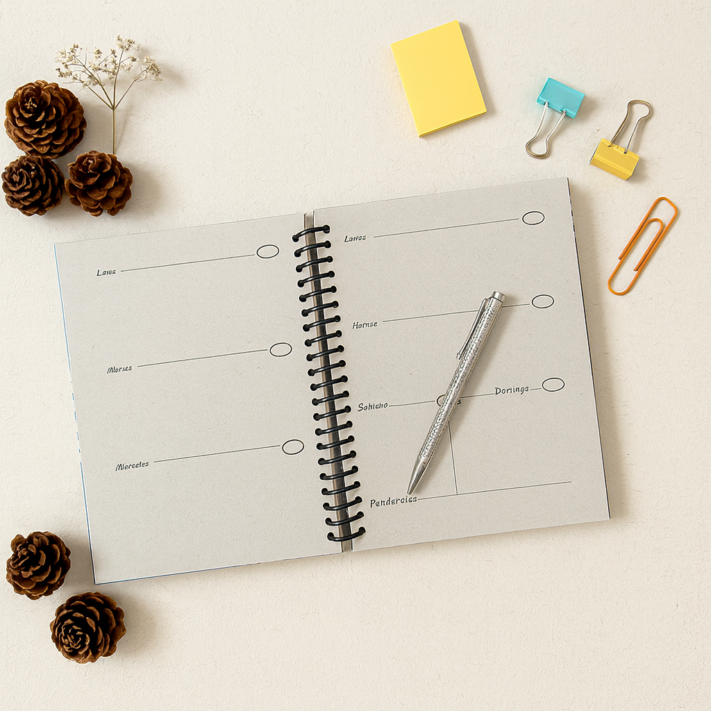 📖 Agenda Universal de Papel Reciclado