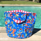 Bolsa Tote  Redonda Reversible deTule