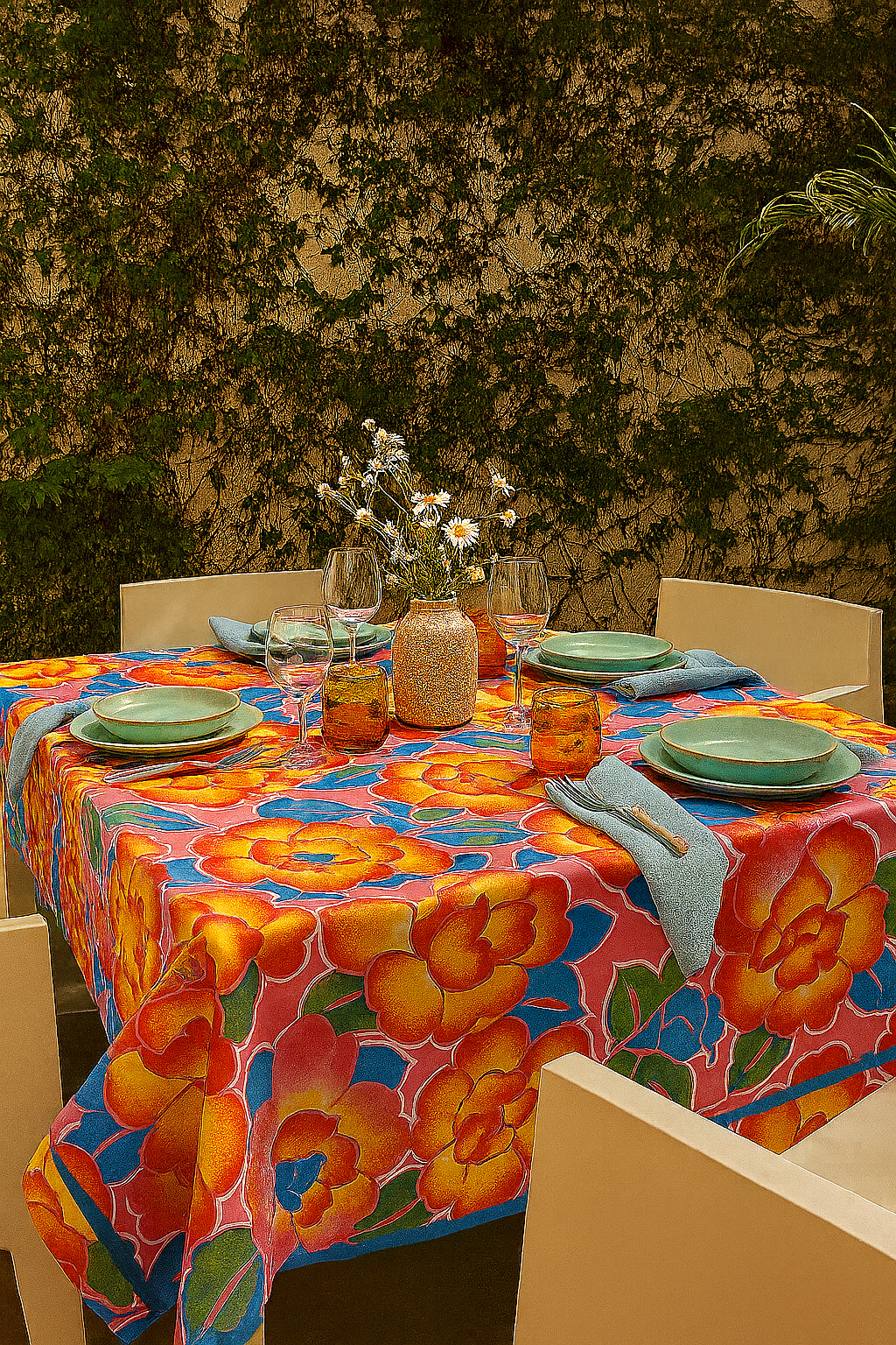 Mantel Impermeable para Terraza o Jardín  120x240 cm