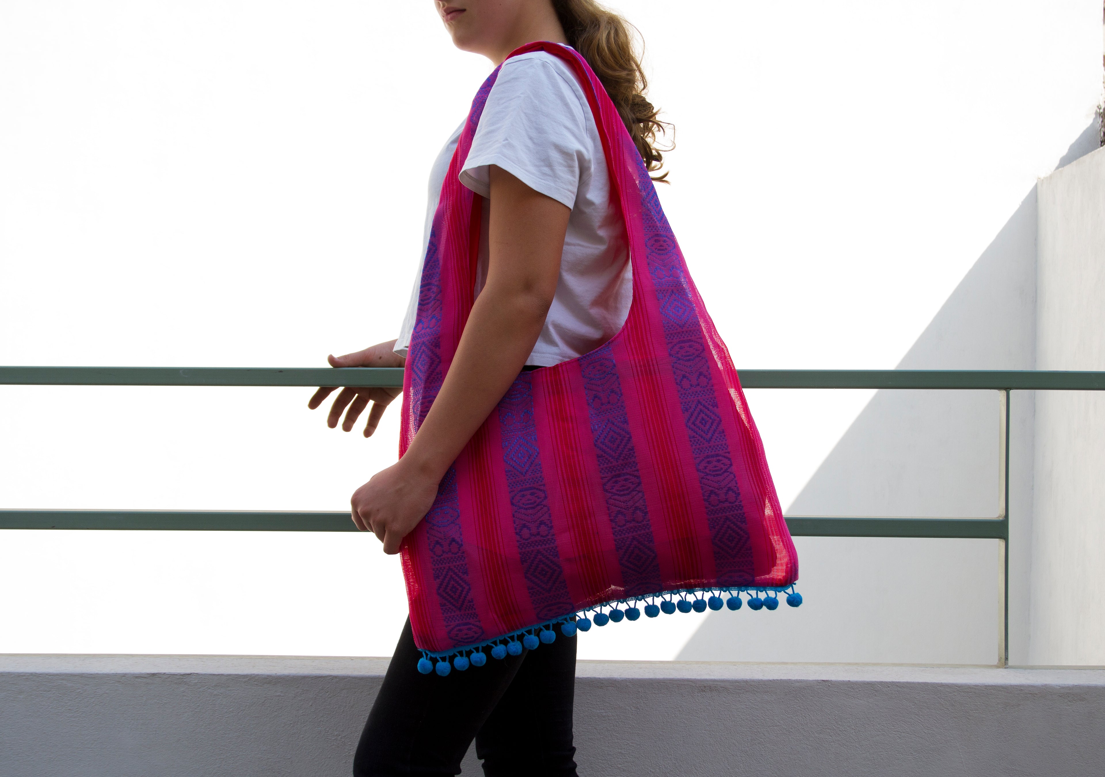 Bolso Ovo de Malla Mexicana Colorida  | Ligero y Amplio