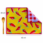 Juego de 4  Manteles Individuales Reversibles 🍽️