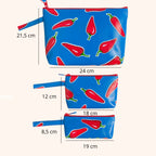 Pack de 3 Cosmetiqueras Recicladas e Impermeables