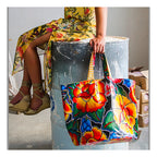 Bolsa Tote  Redonda Reversible deTule