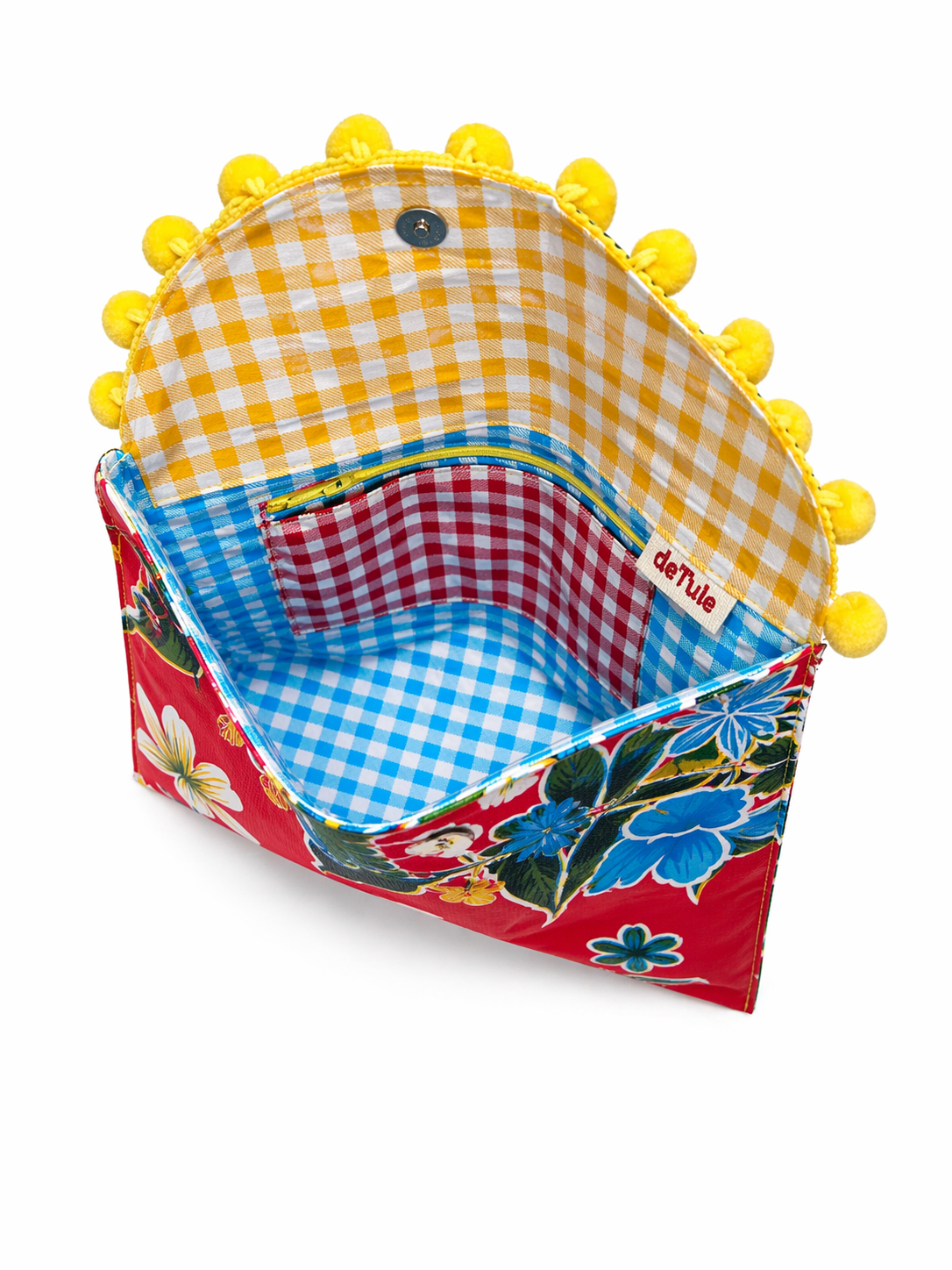 Bolsa Clutch Artesanal Hecha en México con Descartes