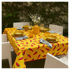 Mantel Estampado Impermeable  Oilcloth para Terraza o Jardín  120x240 cm