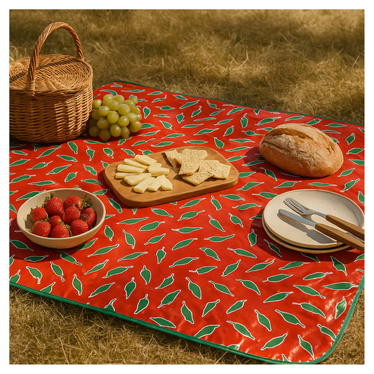Mantel Cuadrado , Impermeable y Reversible 120 x 120